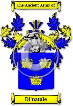 Di'natale Family Crest Download (jpg) Legacy Series - 150 DPI