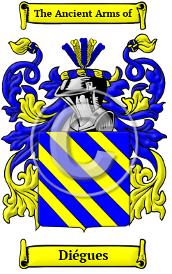 Diégues Family Crest Download (JPG) Heritage Series - 300 DPI