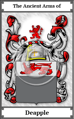 Deapple Family Crest Download (JPG)  Book Plated - 150 DPI