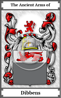 Dibbens Family Crest Download (JPG)  Book Plated - 150 DPI
