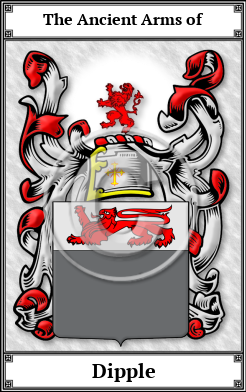 Dipple Family Crest Download (JPG)  Book Plated - 150 DPI