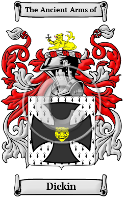 Dickin Family Crest Download (JPG) Heritage Series - 600 DPI