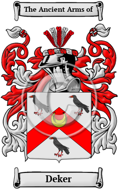 Deker Family Crest Download (JPG) Heritage Series - 300 DPI