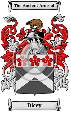 Dicey Family Crest Download (JPG) Heritage Series - 600 DPI
