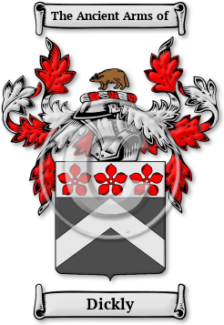 Dickly Family Crest Download (jpg) Legacy Series - 150 DPI
