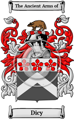 Dicy Family Crest/Coat of Arms