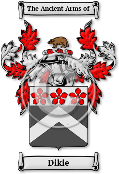 Dikie Family Crest Download (jpg) Legacy Series - 150 DPI