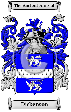 Dickenson Family Crest Download (JPG) Heritage Series - 600 DPI
