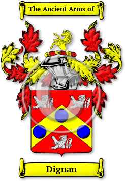 Dignan Family Crest Download (jpg) Legacy Series - 150 DPI