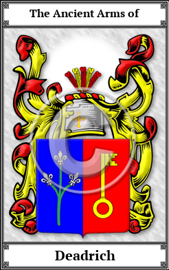 Deadrich Family Crest Download (JPG)  Book Plated - 150 DPI