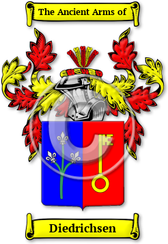 Diedrichsen Family Crest Download (JPG) Legacy Series - 600 DPI