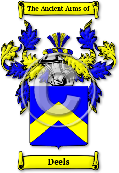 Deels Family Crest Download (JPG) Legacy Series - 600 DPI