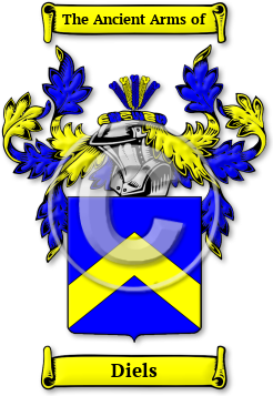 Diels Family Crest Download (jpg) Legacy Series - 150 DPI