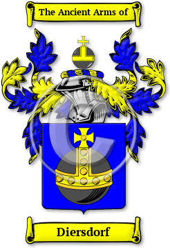Diersdorf Family Crest Download (jpg) Legacy Series - 150 DPI
