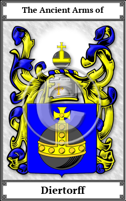 Diertorff Family Crest Download (JPG)  Book Plated - 150 DPI