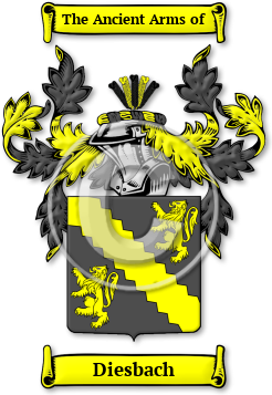 Diesbach Family Crest Download (JPG) Legacy Series - 600 DPI