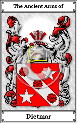 Dietmar Family Crest Download (JPG)  Book Plated - 150 DPI