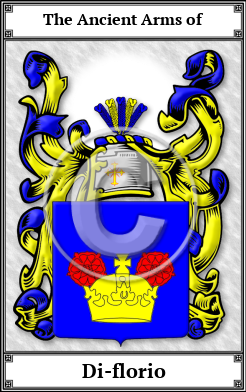 Di-florio Family Crest Download (JPG)  Book Plated - 150 DPI