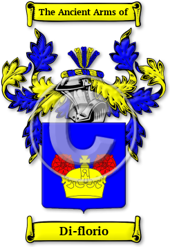 Di-florio Family Crest Download (jpg) Legacy Series - 150 DPI