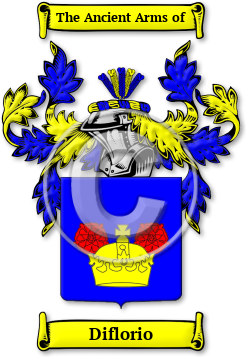 Diflorio Family Crest Download (jpg) Legacy Series - 150 DPI