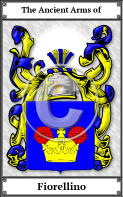Fiorellino Family Crest Download (JPG)  Book Plated - 150 DPI