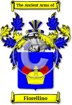 Fiorellino Family Crest Download (jpg) Legacy Series - 150 DPI