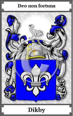 Dikby Family Crest Download (JPG)  Book Plated - 150 DPI