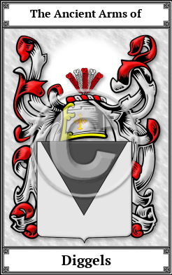 Diggels Family Crest Download (JPG) Book Plated - 600 DPI