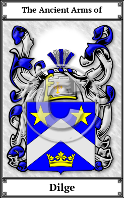 Dilge Family Crest Download (JPG)  Book Plated - 150 DPI