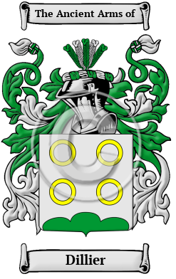 Dillier Family Crest Download (JPG) Heritage Series - 600 DPI