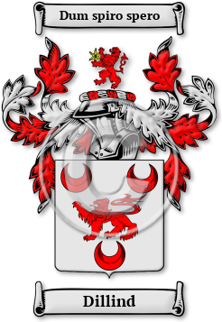 Dillind Family Crest Download (JPG) Legacy Series - 600 DPI