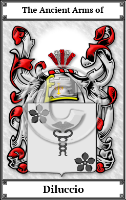 Diluccio Family Crest Download (JPG)  Book Plated - 150 DPI