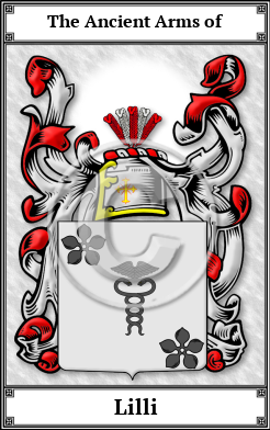 Lilli Family Crest Download (JPG)  Book Plated - 150 DPI