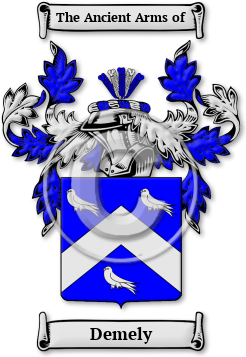 Demely Family Crest Download (jpg) Legacy Series - 150 DPI