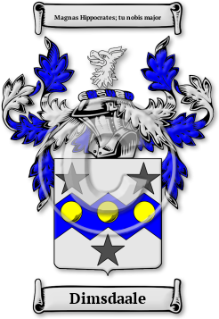 Dimsdaale Family Crest Download (jpg) Legacy Series - 150 DPI