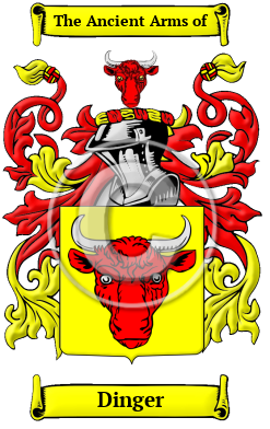 Dinger Family Crest Download (JPG) Heritage Series - 600 DPI