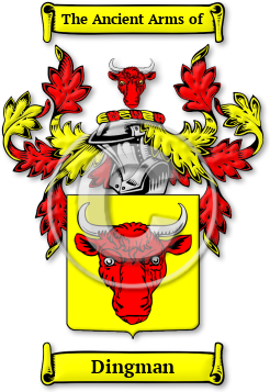 Dingman Family Crest Download (jpg) Legacy Series - 150 DPI