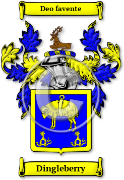 Dingleberry Family Crest Download (jpg) Legacy Series - 150 DPI