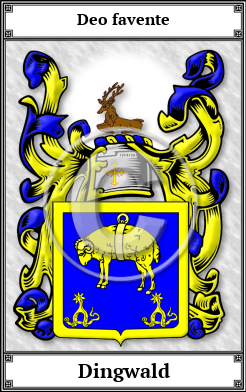 Dingwald Family Crest Download (JPG)  Book Plated - 150 DPI