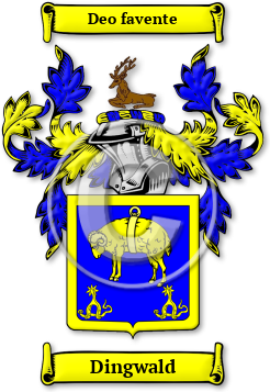 Dingwald Family Crest Download (jpg) Legacy Series - 150 DPI
