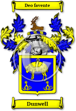 Dunwell Family Crest Download (JPG) Legacy Series - 600 DPI