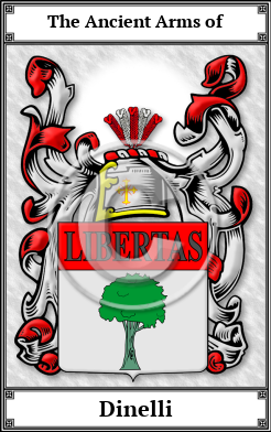 Dinelli Family Crest Download (JPG)  Book Plated - 150 DPI