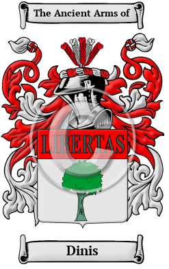 Dinis Family Crest Download (JPG) Heritage Series - 600 DPI