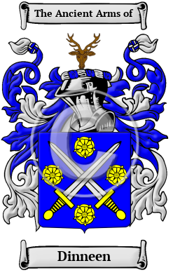 Dinneen Family Crest/Coat of Arms