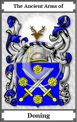 Doning Family Crest Download (JPG)  Book Plated - 150 DPI