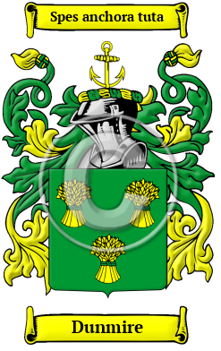 Dunmire Family Crest/Coat of Arms