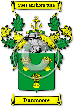 Dunmoore Family Crest Download (jpg) Legacy Series - 150 DPI
