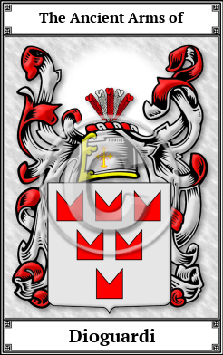 Dioguardi Family Crest Download (JPG)  Book Plated - 150 DPI