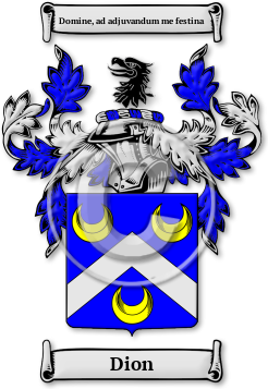 Dion Family Crest Download (JPG) Legacy Series - 600 DPI