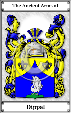 Dippal Family Crest Download (JPG)  Book Plated - 150 DPI